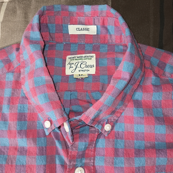 Men's J. Crew Plaid Casual Long Sleeve Shirt M - Picture 7 of 10